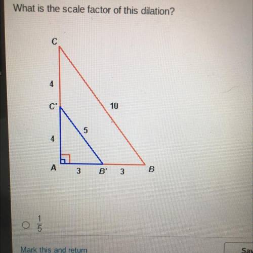 What is the scale factor of this dilation?