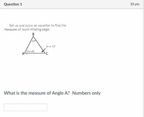 What is angle a and c if b is 63 degrees? You will get 100 points for answering please help