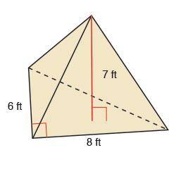 Item 8 Find the volume of the pyramid.