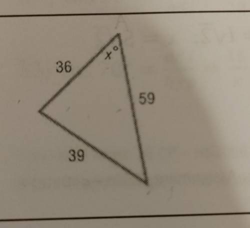 Find x. round angle measure to the nearest degree and side measure to the nearest tenth?​