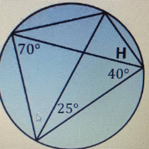 Find H with reasoning
I know H= 45° but I don’t know why