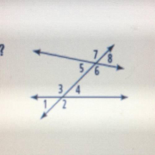In the figure above, are <3 and <7 alternate interior angles,

same-side interior angles, co