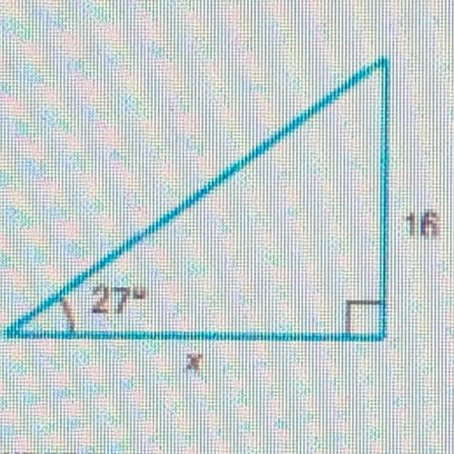 Solve for X. rounding to the tenth. Do not put units. *
I