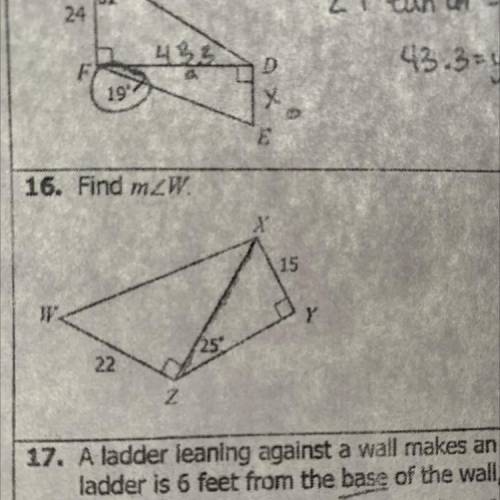 Help I need to find m
With trig