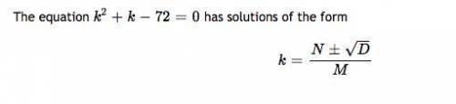 Solve using the quadratic formula