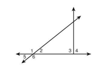 If m∠2=40°, what is the measure of ∠1 + ∠6?