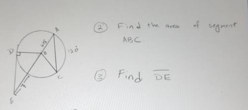 Plz help asap find the area of seg ABC ​
