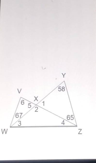 Im completely lost on my review it says find the missing angle from these 2 congruent triangles.​
