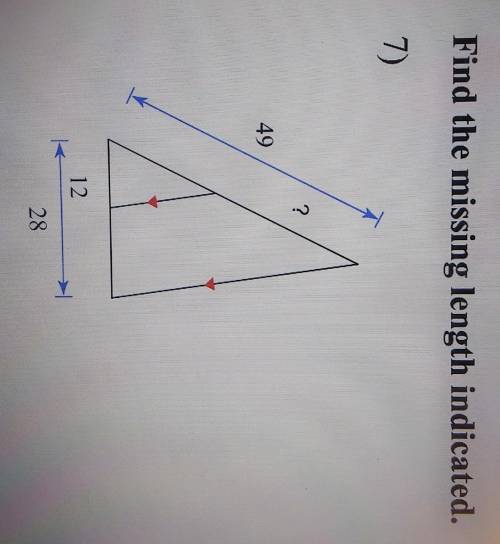 Can some help? or at least explain how to solve how to solve for the missing length?​