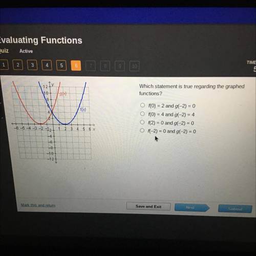 12.
Which statement is true regarding the graphed
functions