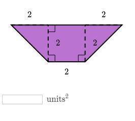 Pls help Find the area of the shape shown below.
\text{ units}^2 units 
2