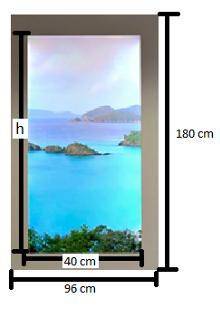 The diagram shows a painting inside of a picture frame. The painting and the picture frame are simi