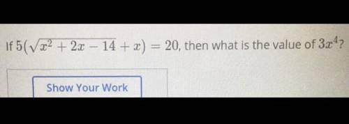 What is the value of 3x^4?