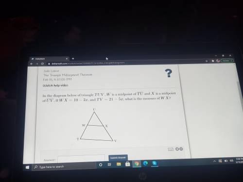In the diagram below of a triangle helppp