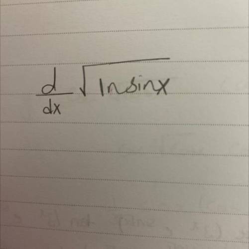 What is the derivative of?