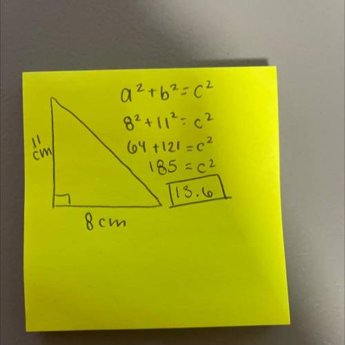 what is the perimeter, in centimeters, of a right triangle that has leg lengths of 8centimeters and