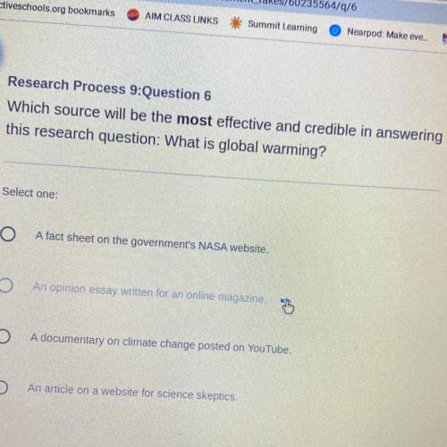 Which source will be the most effective and credible in answering

this research question: What is