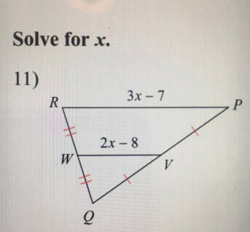 Solve for x.
Can someone help me??
Need to show the work