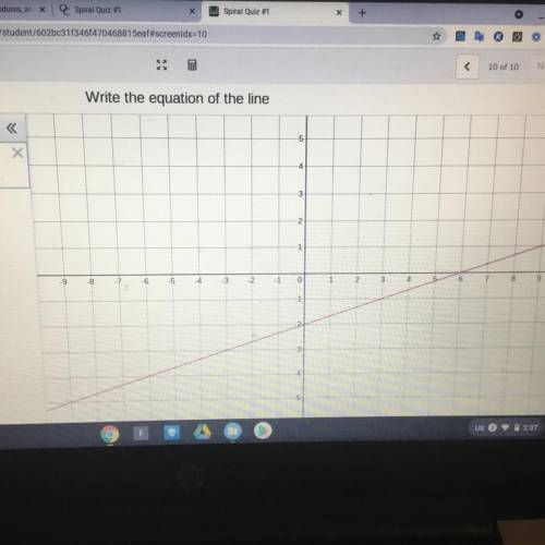 Please help! I need the equation of this line.