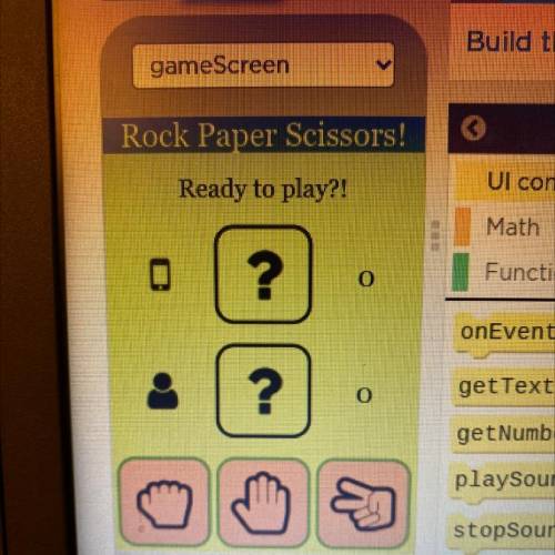 does anyone know what functions to write for the rock paper scissors app in code.org (Lesson 4: par