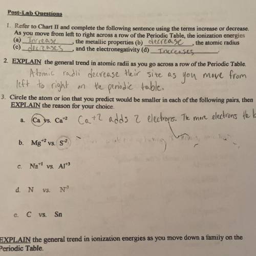 Hey Chemistry People!

Anyone know the answer for #3b or any of the others in the b section? 
Than