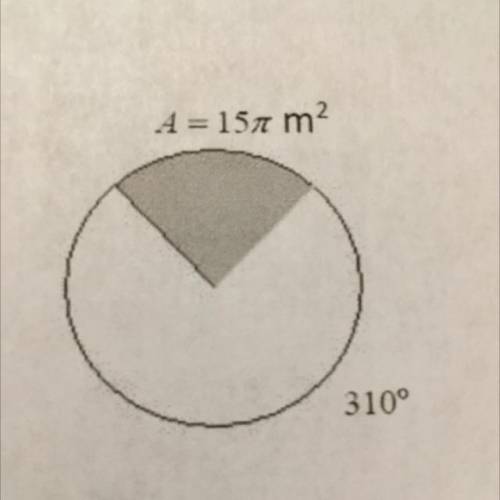 Find exact radius of the circle. Please help!