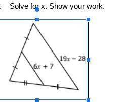 Solve x, show work. what equation would i need to use