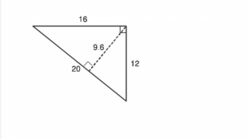 What is the area of this triangle?

A) 96 square units
B) 192 square units
C) 240 square unit
D) 4