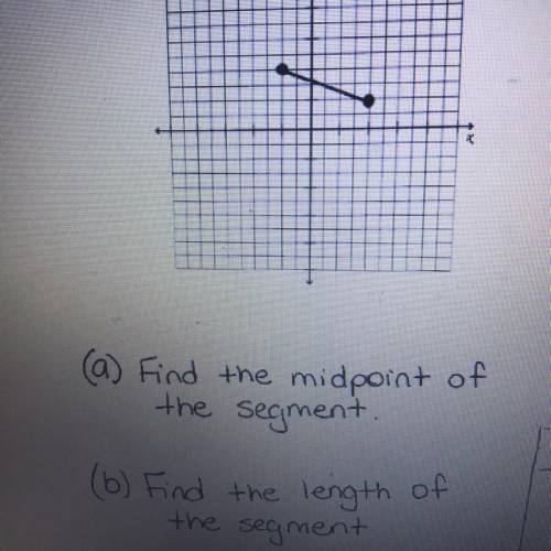 (A) Find the midpoint of the segment 
(B) Find the length of the segment