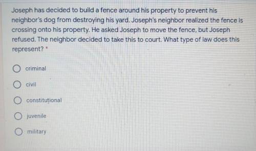 Joseph has decided to build a fence around his property to prevent his neighbor's dog from destroyi