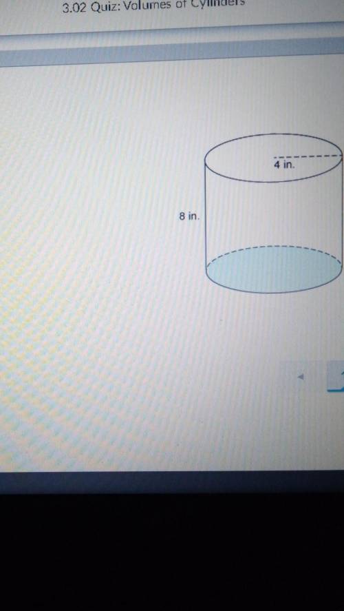 Exact volume of this cylinder ​