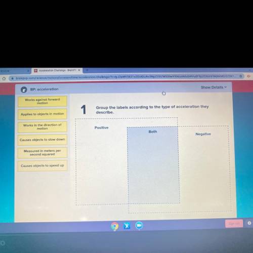 Group the labels according to the type of acceleration they describe- PLZZ I NEED HELP ASAP!