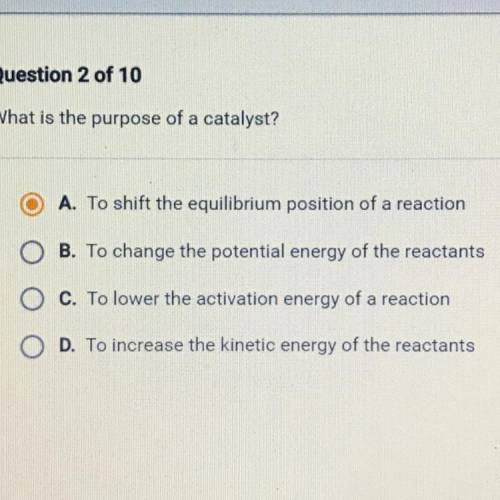 What is the purpose of a catalyst?