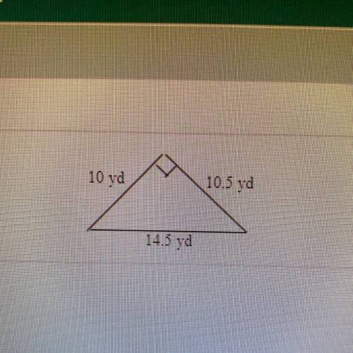 Find the area of the triangle
The area is =
(Simplify your answer)