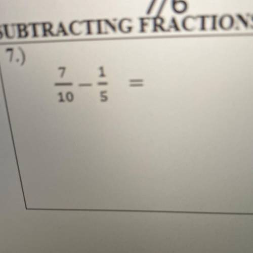 Subtracting fractions with different denominators