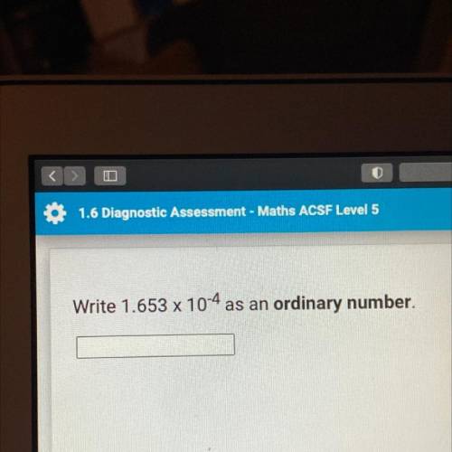 Write 1.653 x 10-4 as an ordinary number.