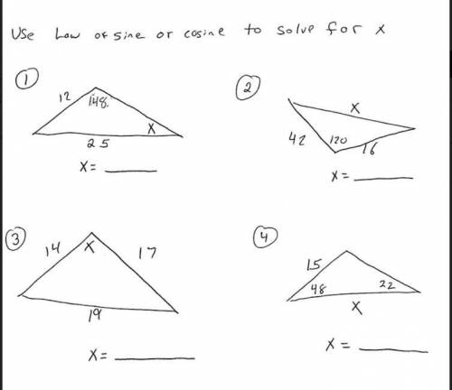 Law of sines and law of cosines