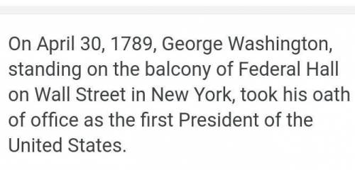 Who was the first president?​