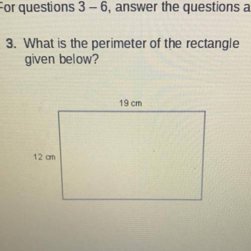 What is the perimeter of the rectangle given below?