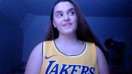 She only wears her #3 jersey bc of what happened to Kobe Bryant and she has hung those jerseys up b