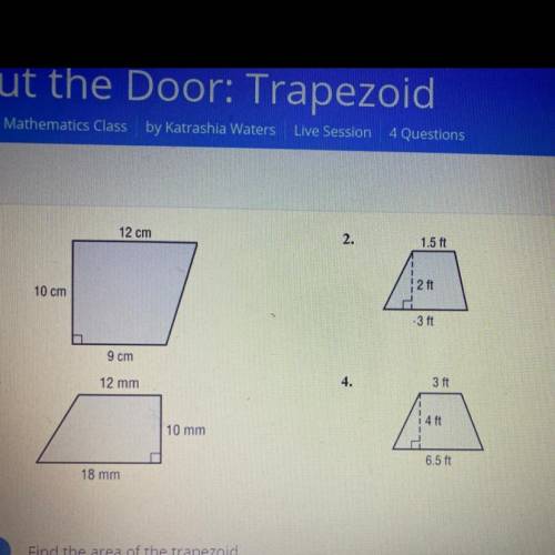 Helppp | Area of Trapezoids|
