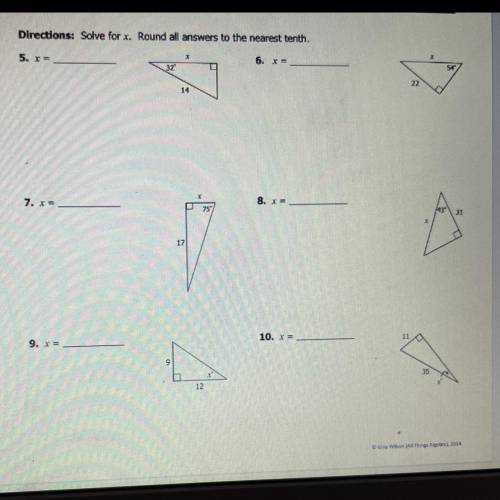 Unit 8 triangles & trigonometry Quiz 8-2: trigonometry