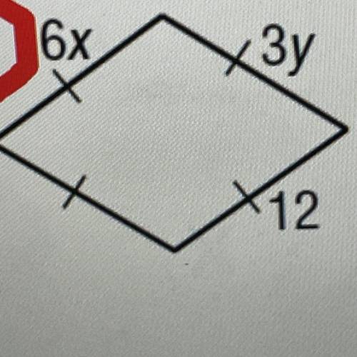 Find x and y in each parallelogram please