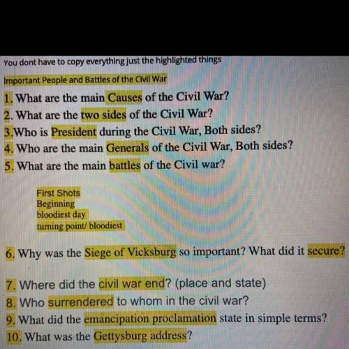 Social studies intro to the civil war