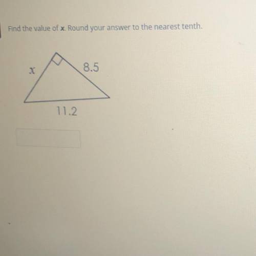 Find the value of X round your answer to the nearest 10th