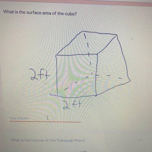 What is the surface area of the cube?