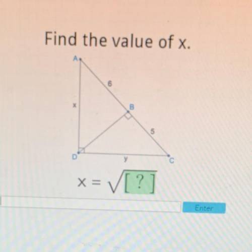 Help pls!! find the value of x
pic included