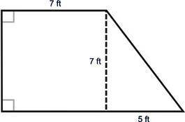 PLEASE HELP ME

A doghouse is to be built in the shape of a right trapezoid, as shown below. What