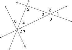 Help plz

Identify complementary angles in the given figure.
A) 
4 and 6
B) 
4 and 7
C) 
1 and 8
D