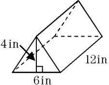 What is the volume of the prism?
please help due in 10 minutes will give brainliest.